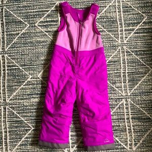 LL Bean girls snow pants